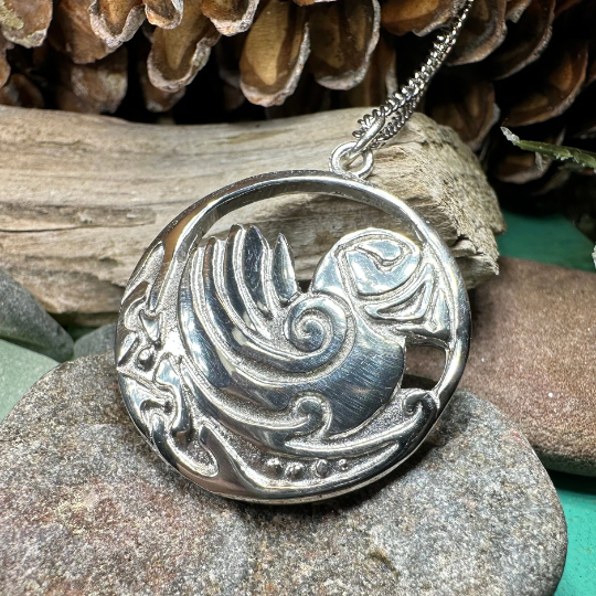 Celtic Puffin Necklace - Handmade in Scotland — view 7