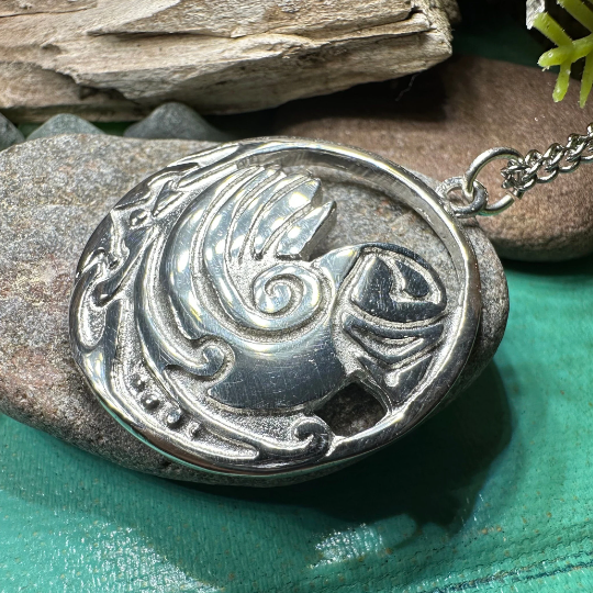 Celtic Puffin Necklace - Handmade in Scotland — view 10