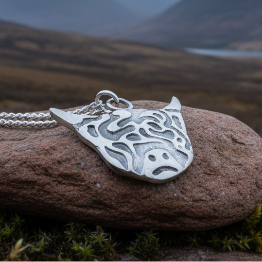Hamish Highland Cow Necklace - Handmade in Scotland — view 4