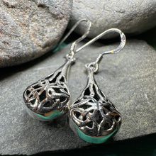Load image into Gallery viewer, Celtic Raindrop Earrings
