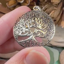 Load and play video in Gallery viewer, Tree of Life Triquetra Necklace
