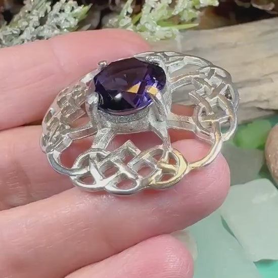 Celtic Knot Brooch, Celtic Jewelry, Scotland Jewelry, Scottish Pin, Mom Gift, Wife Gift, Ireland Pin, Outlander Jewelry, Irish Jewelry