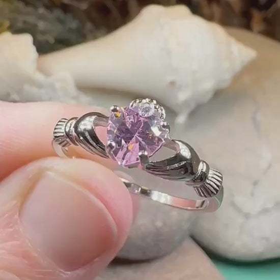 Claddagh Ring, Celtic Ring, Promise Ring, Irish Jewelry, Bride Gift, Ireland Gift, Heart Ring, Anniversary Gift, Girlfriend Gift, Wife Gift