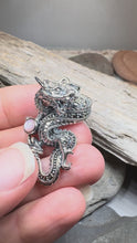 Load and play video in Gallery viewer, Celtic Rising Dragon Necklace
