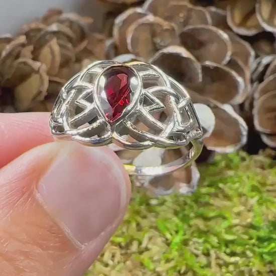 Celtic Knot Ring, Celtic Jewelry, Irish Jewelry, Promise Ring, Ireland Ring, Scottish Statement Ring, Anniversary Gift, Scotland Jewelry