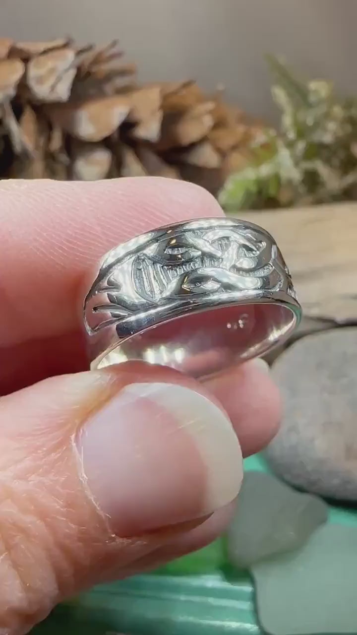 Terrwyn Celtic Raven Ring – Celtic Crystal Design Jewelry