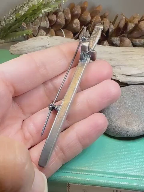 Load and play video in Gallery viewer, Wallace Sword Kilt Pin - Handmade in Scotland
