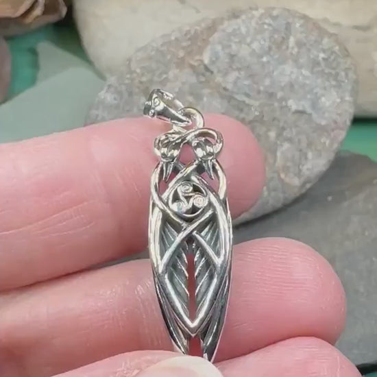 Swan Necklace, Children of Lir Jewelry, Celtic Bird Pendant, Irish Jewelry, Nature Necklace, Triskele Pendant, Anniversary Gift, Mom Gift