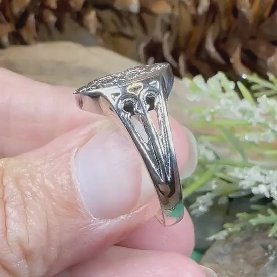 Thistle Ring, Celtic Jewelry, Scotland Jewelry, Flower Jewelry, Scottish Jewelry, Nature Ring, Silver Thistle Jewelry, Mom Gift, Wife Gift