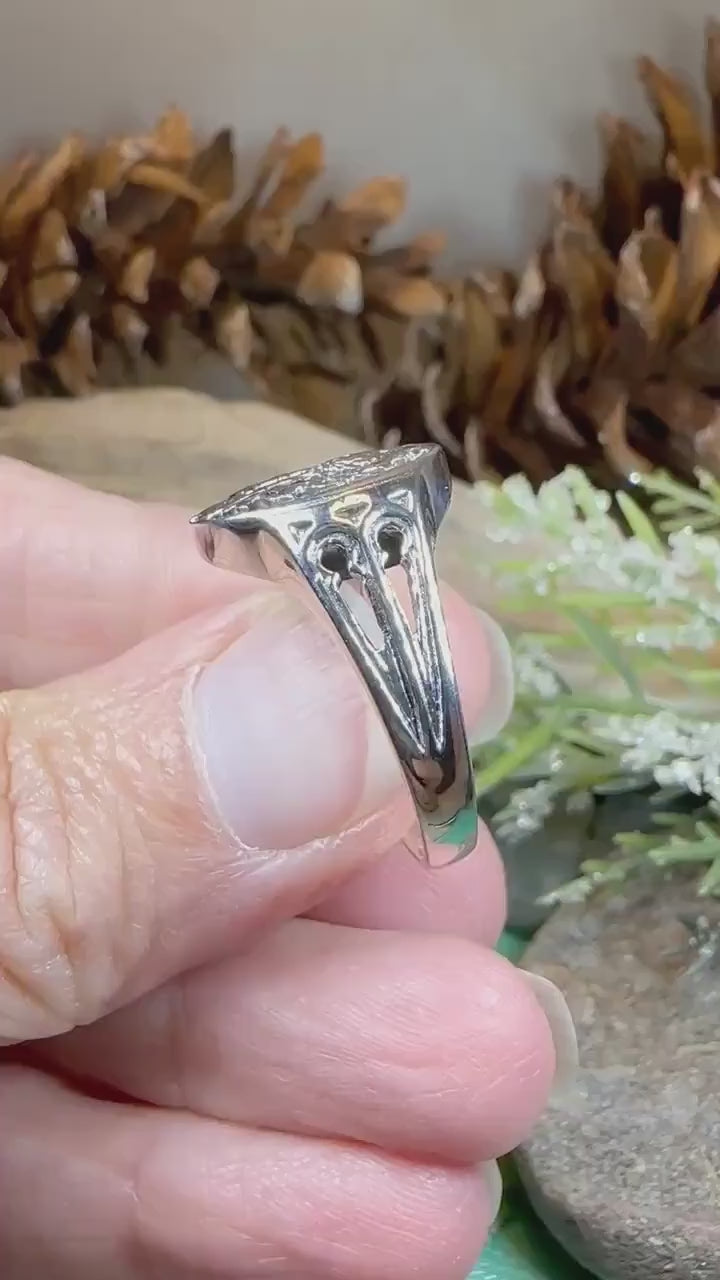 Thistle Ring, Celtic Jewelry, Scotland Jewelry, Flower Jewelry, Scottish Jewelry, Nature Ring, Silver Thistle Jewelry, Mom Gift, Wife Gift
