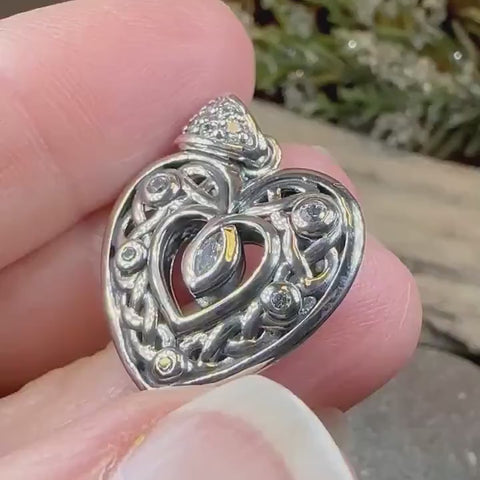 Load and play video in Gallery viewer, Emilie Celtic Heart Necklace
