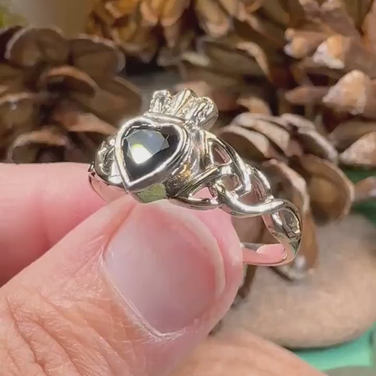 Claddagh Ring, Celtic Ring, Irish Promise Ring, Celtic Knot Jewelry, Ireland Ring, Irish Dance Gift, Anniversary Gift, Bride Gift, Wife Gift