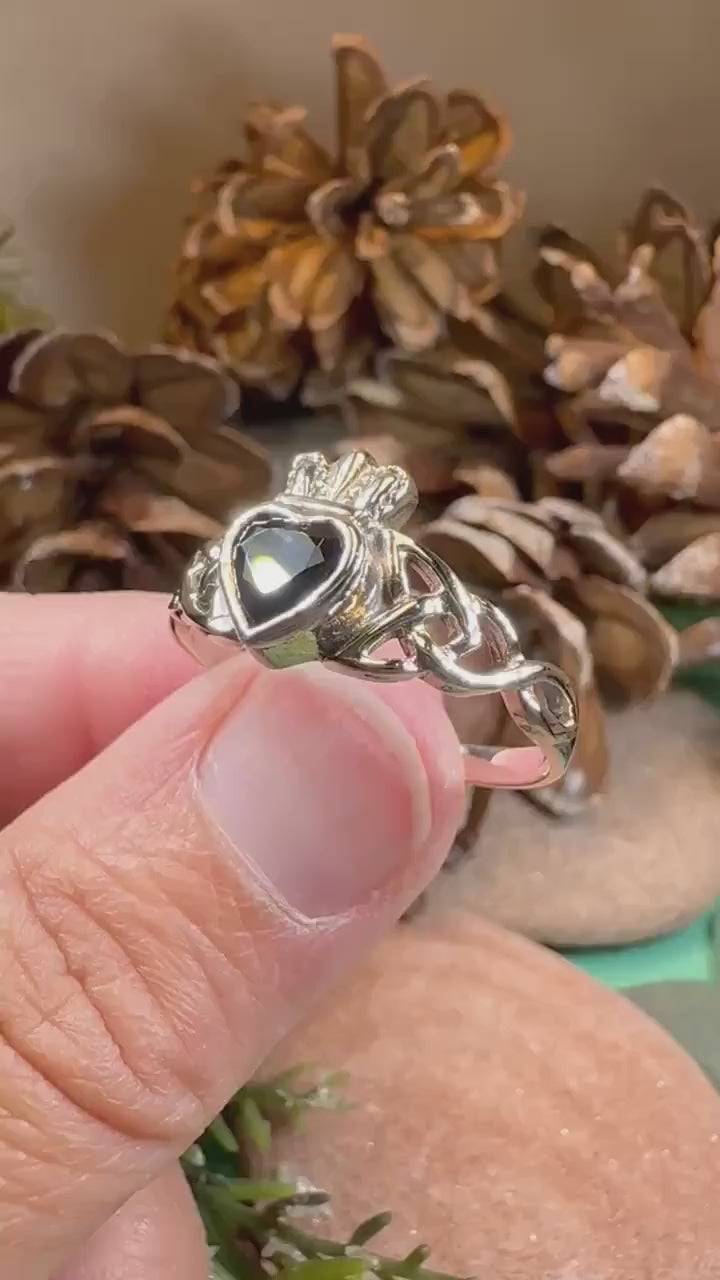 Claddagh Ring, Celtic Ring, Irish Promise Ring, Celtic Knot Jewelry, Ireland Ring, Irish Dance Gift, Anniversary Gift, Bride Gift, Wife Gift
