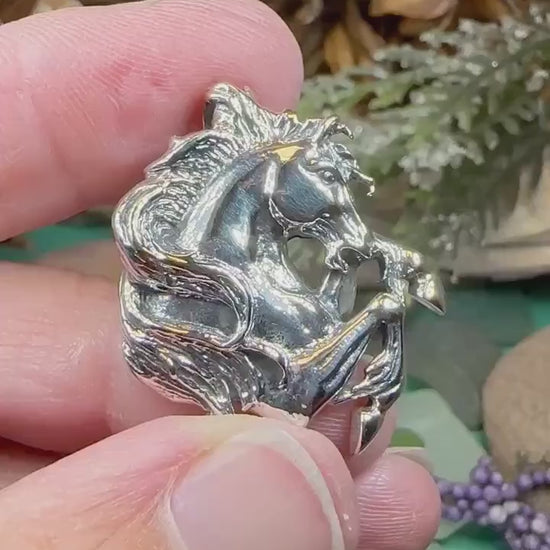 Horse Necklace, Equestrian Jewelry, Animal Pendant, Yellowstone, Mustang Pendant, Rodeo Jewelry, Horse Racing, Nature Jewelry, Wife Gift