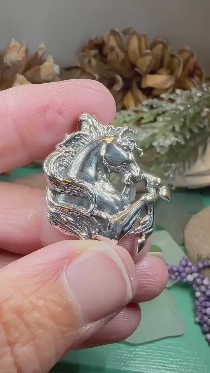 Horse Necklace, Equestrian Jewelry, Animal Pendant, Yellowstone, Mustang Pendant, Rodeo Jewelry, Horse Racing, Nature Jewelry, Wife Gift