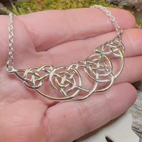 Load and play video in Gallery viewer, Nora Celtic Knot Necklace
