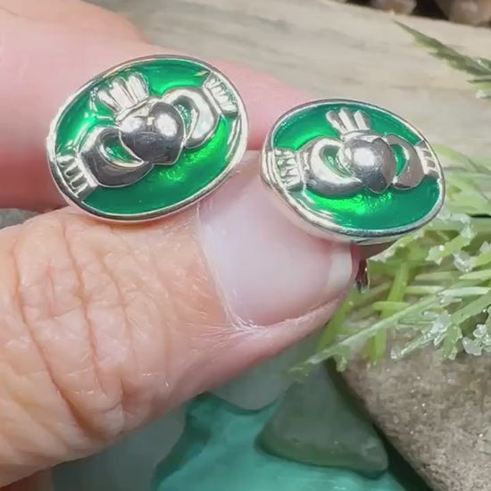 Claddagh Cuff Links, Irish Jewelry, Mens Celtic Jewelry, Silver Gift for Him, Dad Gift, Groom Gift, Dad Gift, Graduation Gift, Brother Gift