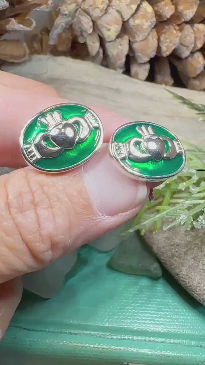 Claddagh Cuff Links, Irish Jewelry, Mens Celtic Jewelry, Silver Gift for Him, Dad Gift, Groom Gift, Dad Gift, Graduation Gift, Brother Gift
