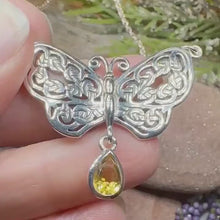 Load and play video in Gallery viewer, Celtic Butterfly Necklace
