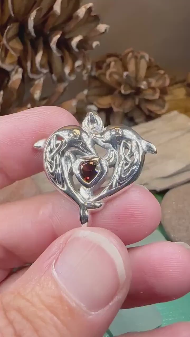 Dolphin Necklace, Celtic Jewelry, Irish Pendant, Ocean Lover Jewelry, Beach Jewelry, Fish Necklace, Nautical Jewelry, Sea Jewelry, Mom Gift
