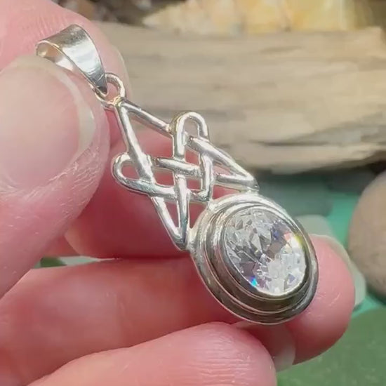 Celtic Knot Necklace, Scottish Jewelry, Ladies Celtic Pendant, Irish Necklace, Irish Jewelry, Anniversary Gift, Scotland Jewelry, Wife Gift
