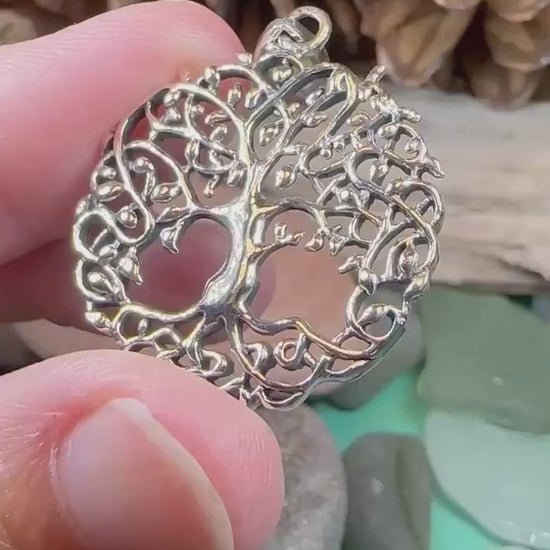 Tree of Life Necklace, Celtic Jewelry, Irish Pendant, Tree Jewelry, Mom Gift, Anniversary Gift, Sterling Silver, Graduation Gift, Wife Gift