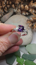 Load and play video in Gallery viewer, Amethyst Spring Ring
