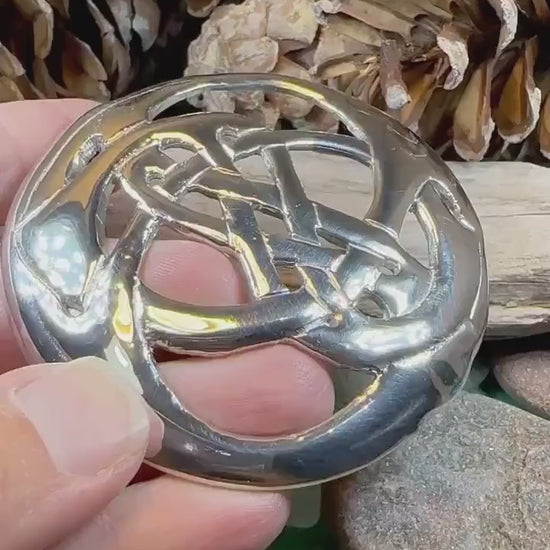 Celtic Knot Brooch, Celtic Jewelry, Irish Jewelry, Scotland Brooch, Celtic Brooch, Anniversary Gift, Celtic Pin, Ireland Gift, Norse Brooch