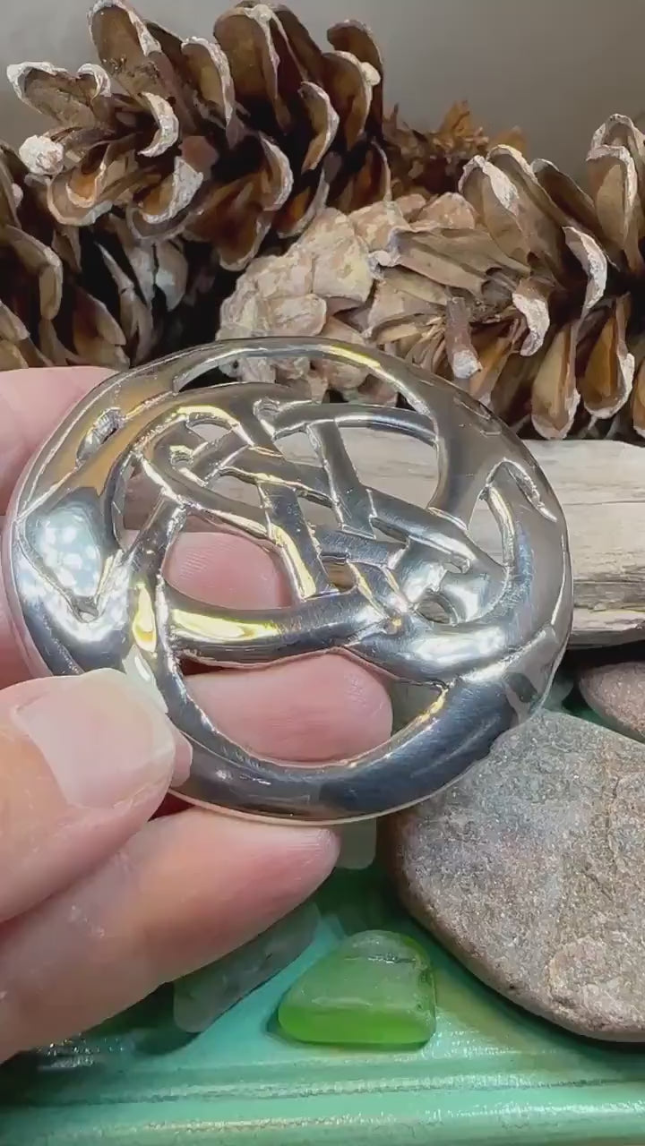 Celtic Knot Brooch, Celtic Jewelry, Irish Jewelry, Scotland Brooch, Celtic Brooch, Anniversary Gift, Celtic Pin, Ireland Gift, Norse Brooch