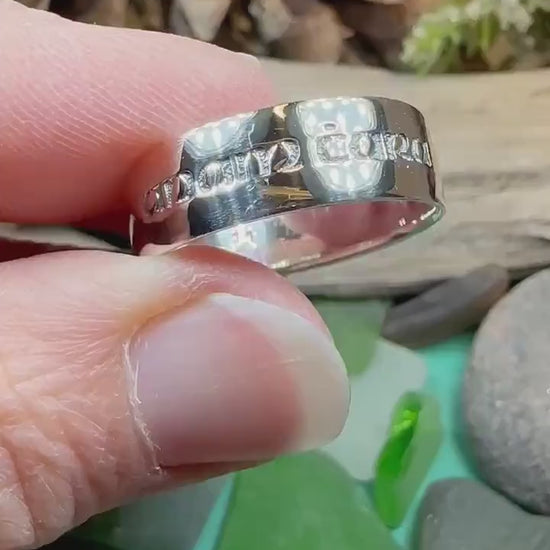 Celtic Ring, Irish Gaelic Ring, Soulmate Ring, Ireland Ring, Irish Ring, Promise Ring, Anniversary Gift, Silver Wedding Band, Mo Anam Cara