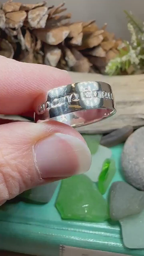 Load and play video in Gallery viewer, Celtic Ring, Irish Gaelic Ring, Soulmate Ring, Ireland Ring, Irish Ring, Promise Ring, Anniversary Gift, Silver Wedding Band, Mo Anam Cara
