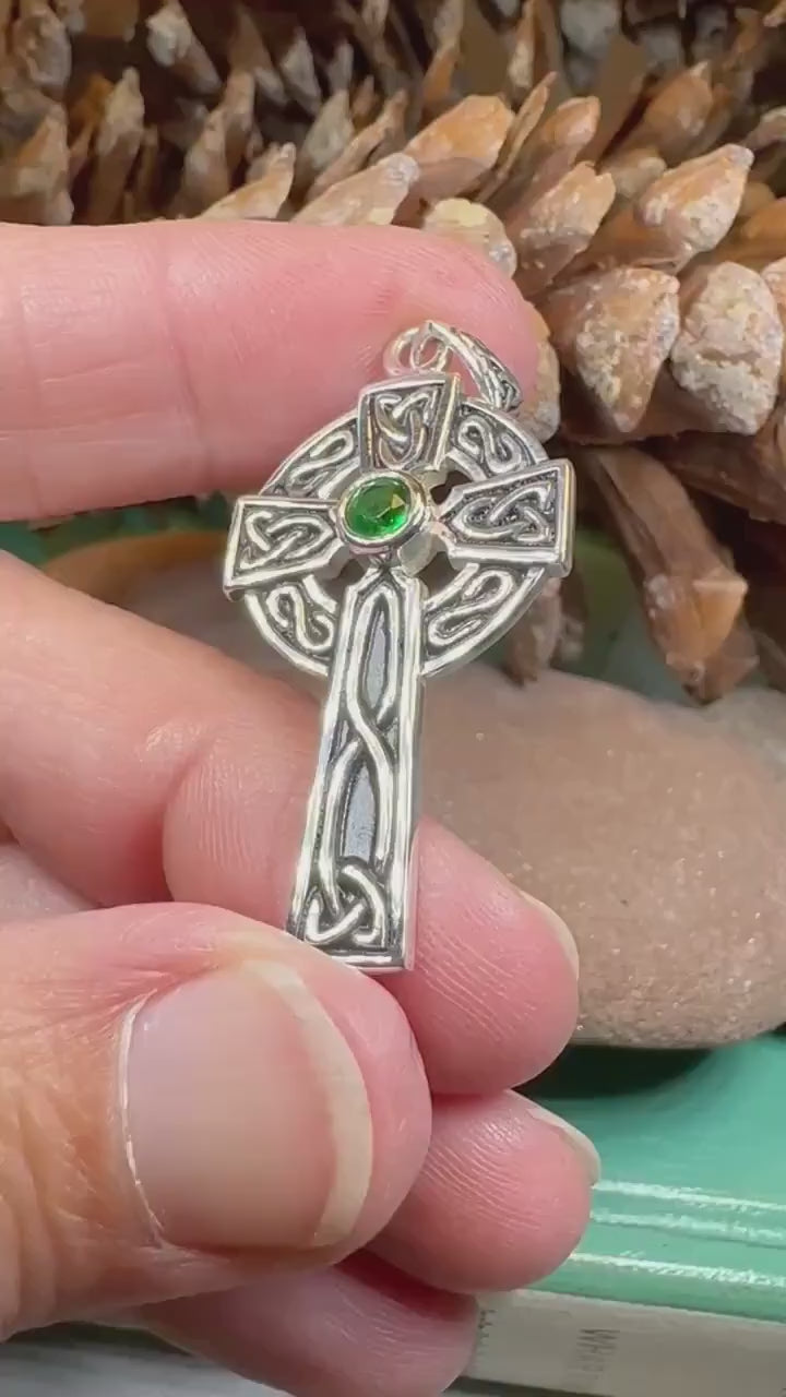 Celtic Cross Necklace, Irish Jewelry, Celtic Pendant, Ireland Cross Pendant, Scotland Jewelry, First Communion Gift, Confirmation Gift