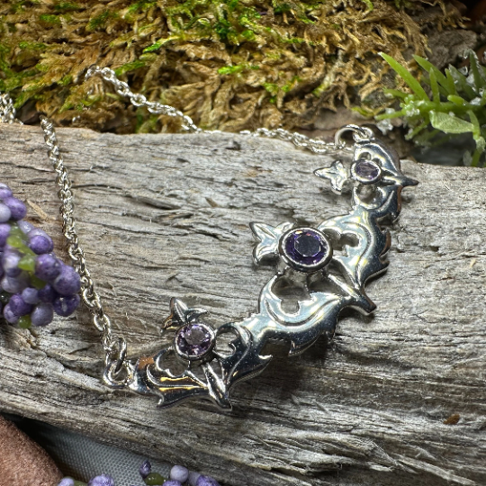 Inverness Thistle Amethyst Necklace — view 7