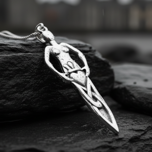 Danu Goddess Silver Necklace