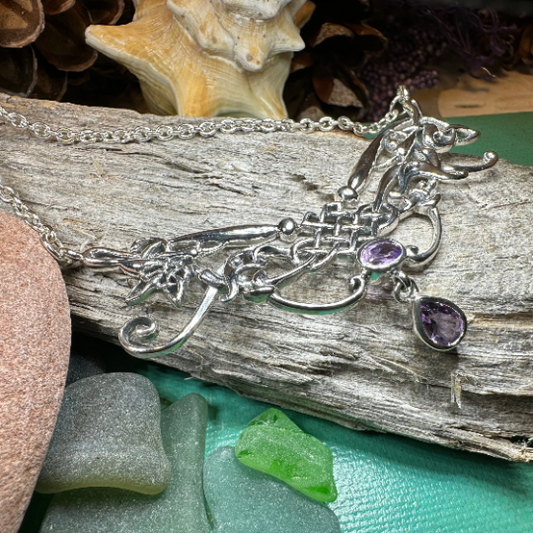 Aife Goddess Celtic Knot Necklace — view 5