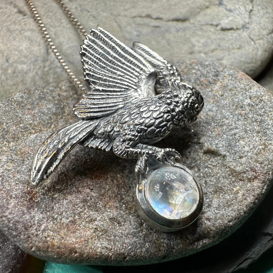Regal Owl Necklace — view 9