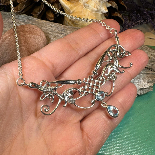 Aife Goddess Celtic Knot Necklace — view 4