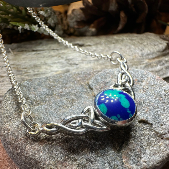 Celtic Mother's Knot Necklace in Sterling Silver — view 9
