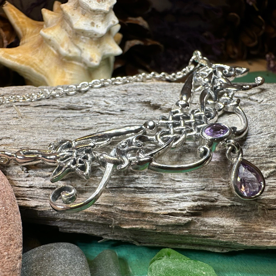 Aife Goddess Celtic Knot Necklace — view 9