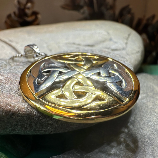 Four Triquetra Knot Necklace — view 9