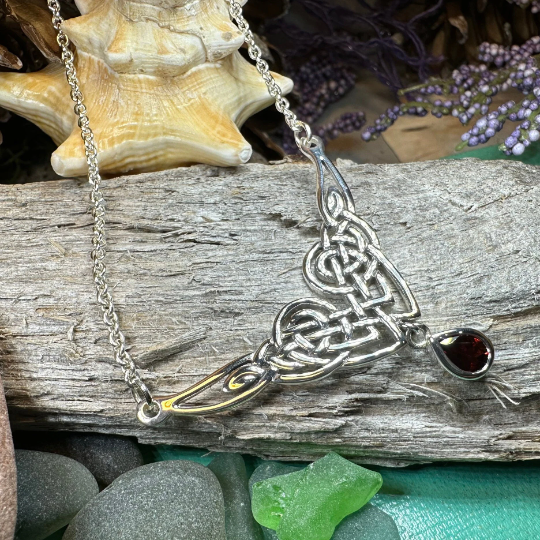Sara Celtic Knot Necklace in Sterling Silver