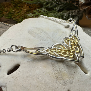 Celtic Endless Love Heart Necklace