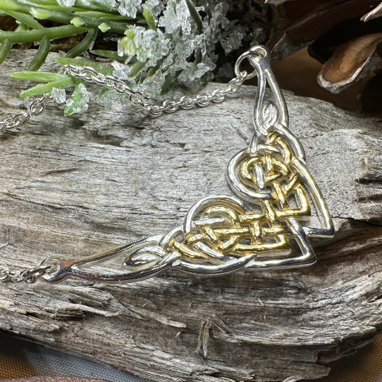 Celtic Endless Love Heart Necklace — view 7