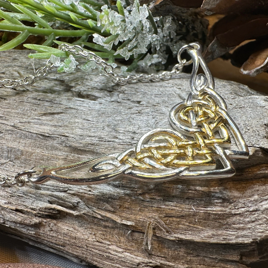 Celtic Endless Love Heart Necklace — view 4