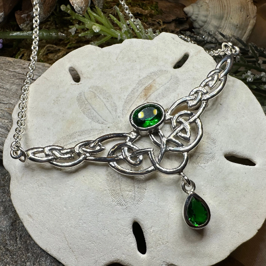Eternal Love Celtic Knot Necklace in Sterling Silver