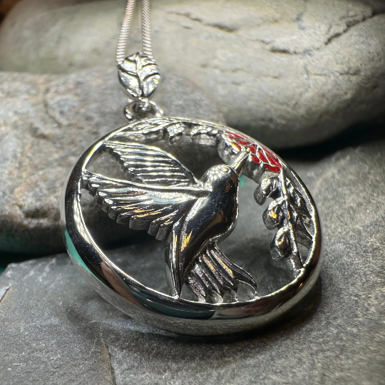 Tropical Hummingbird Necklace