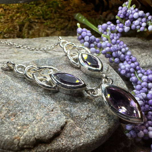 Grace Celtic Knot Necklace in Sterling Silver — view 5