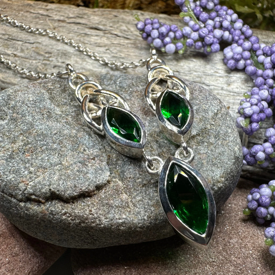 Grace Celtic Knot Necklace in Sterling Silver