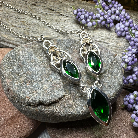 Grace Celtic Knot Necklace in Sterling Silver