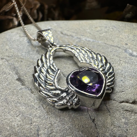 Sidney Angel Wings Necklace in Sterling Silver — view 8